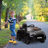 HOMCOM 6V Kids Electric Ride On Car RS Q8 Licensed Toy Car with Remote Control Music Lights USB MP3 Bluetooth for 3-5 Years Old Black