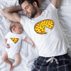 Matching Clothes Father Mother Daughter Son Pizza T-shirt